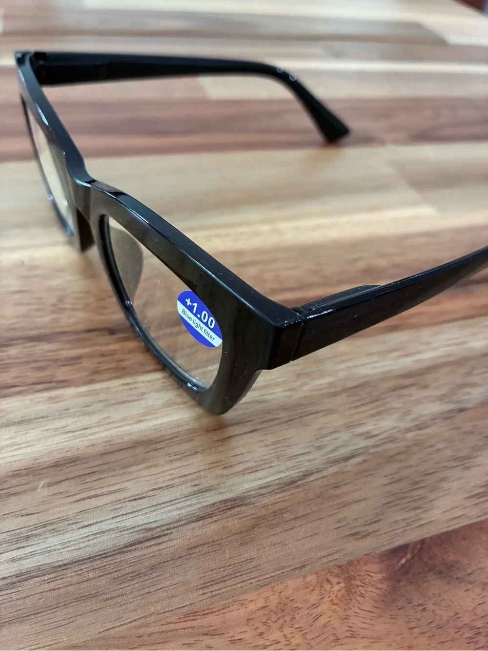 DKNY DK01 Eyeglasses Glasses Frames Trapezoid Black +1.0 Blue Light 44-22-139